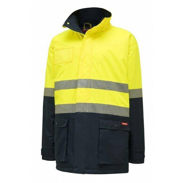 Core Hi Vis 2Tone Taped Jacket Jackets Hard Yakka Yellow/Navy S