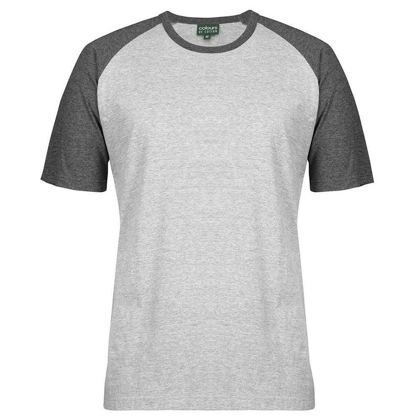 C of C Two Tone Tee T Shirts JB's Wear 13% Marle/Charcoal Marle 2XS