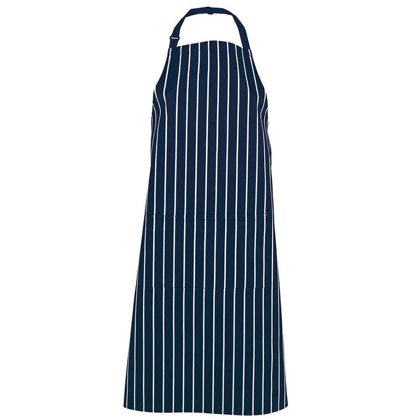 Bib Striped Apron With Pocket Aprons JB's Wear