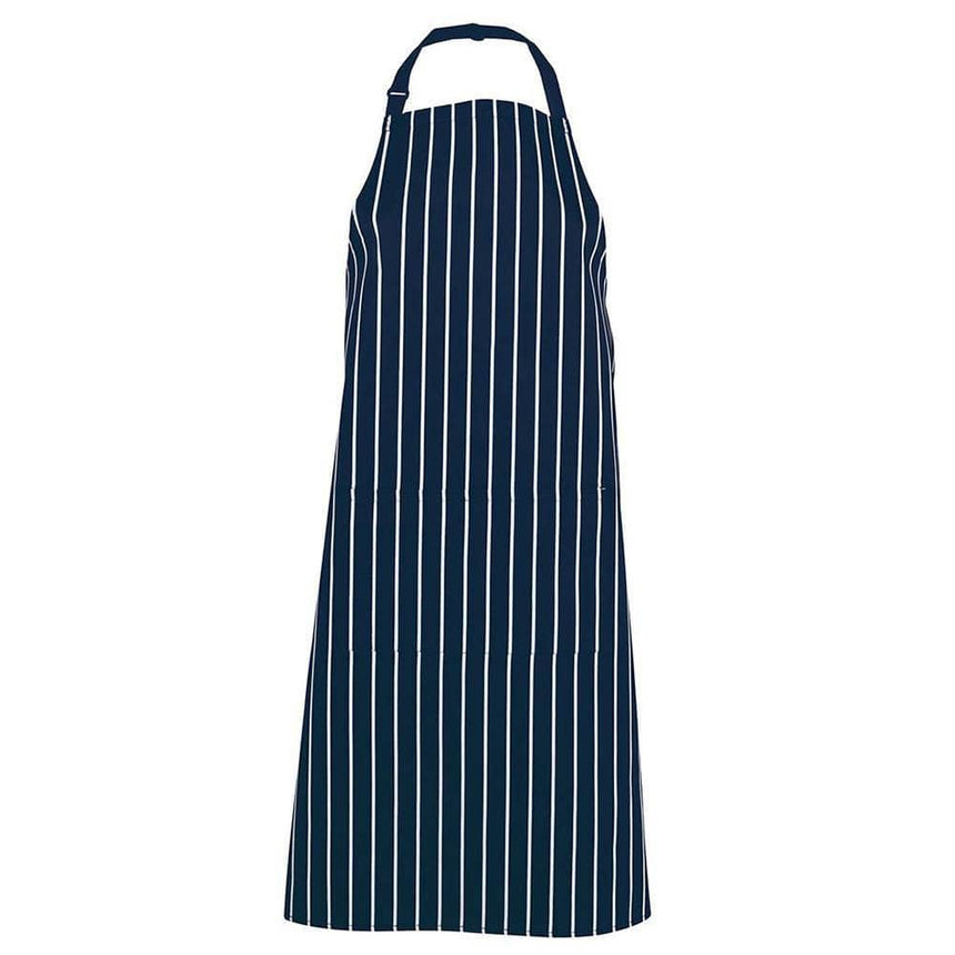 Bib Striped Apron With Pocket Aprons JB's Wear