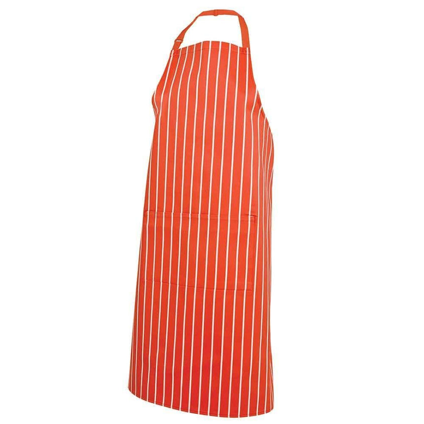 Bib Striped Apron With Pocket Aprons JB's Wear
