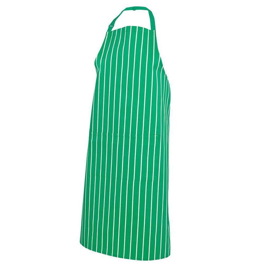Bib Striped Apron With Pocket Aprons JB's Wear