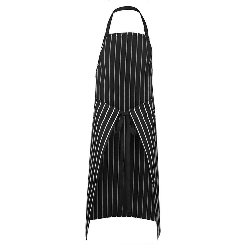 Bib Striped Apron With Pocket Aprons JB's Wear