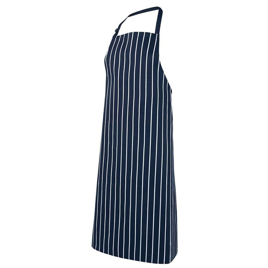 Bib Striped Apron With Pocket Aprons JB's Wear