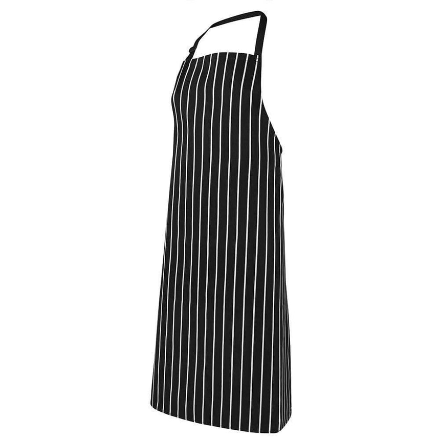 Bib Striped Apron With Pocket Aprons JB's Wear