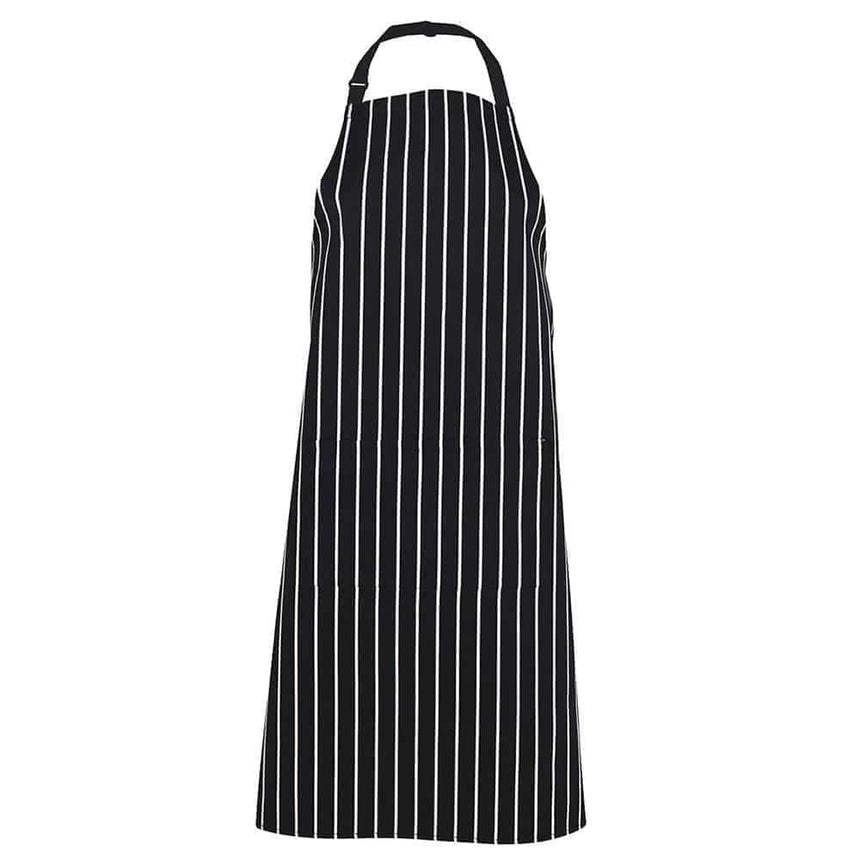 Bib Striped Apron With Pocket Aprons JB's Wear