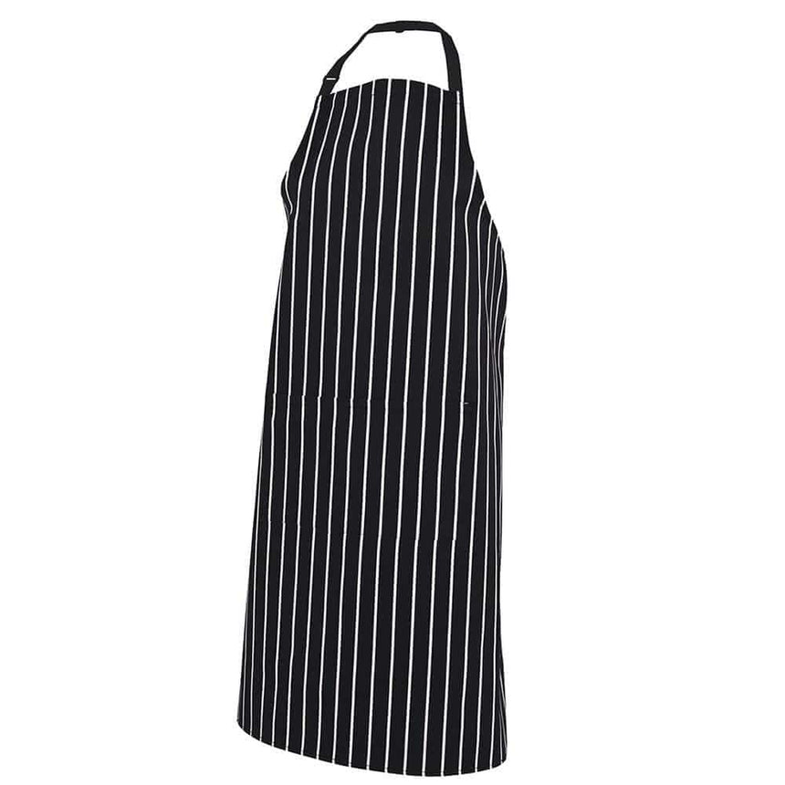 Bib Striped Apron With Pocket Aprons JB's Wear