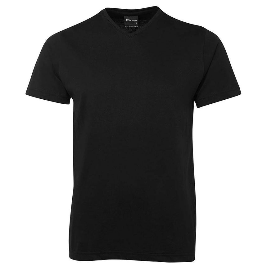 V Neck Tee T Shirts JB's Wear Black 2XS