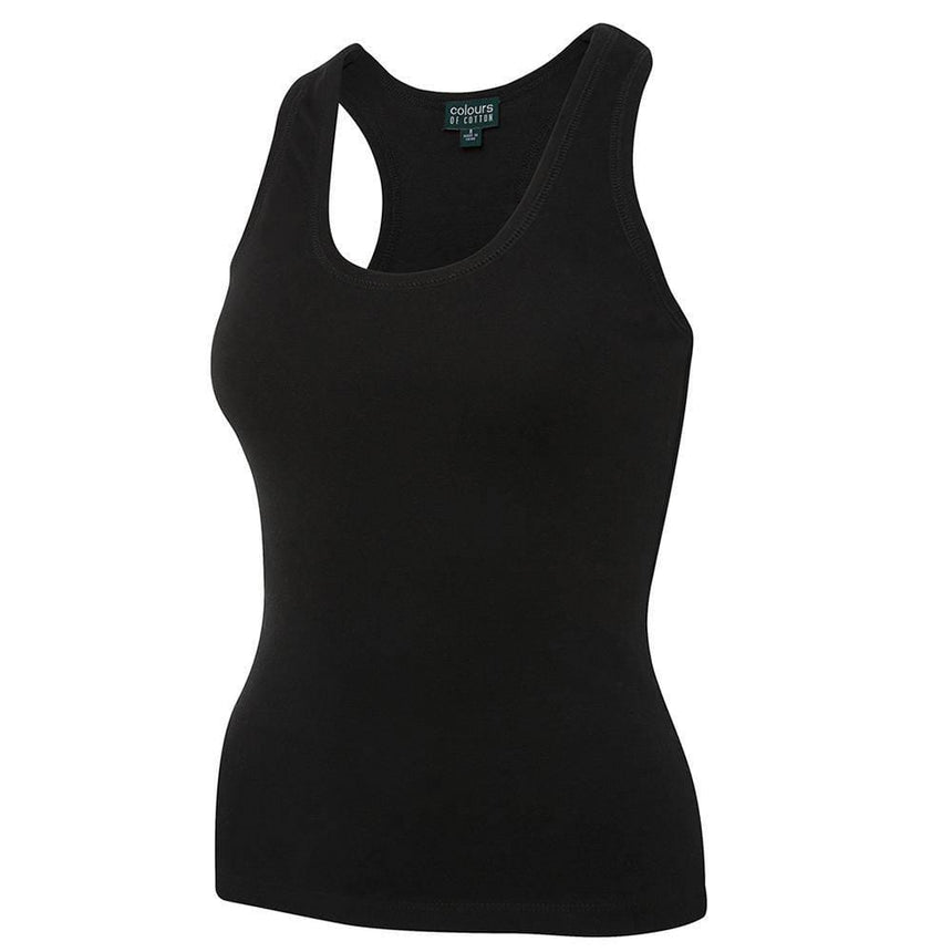 C of C Ladies Athletic Singlet Singlets JB's Wear Black 8
