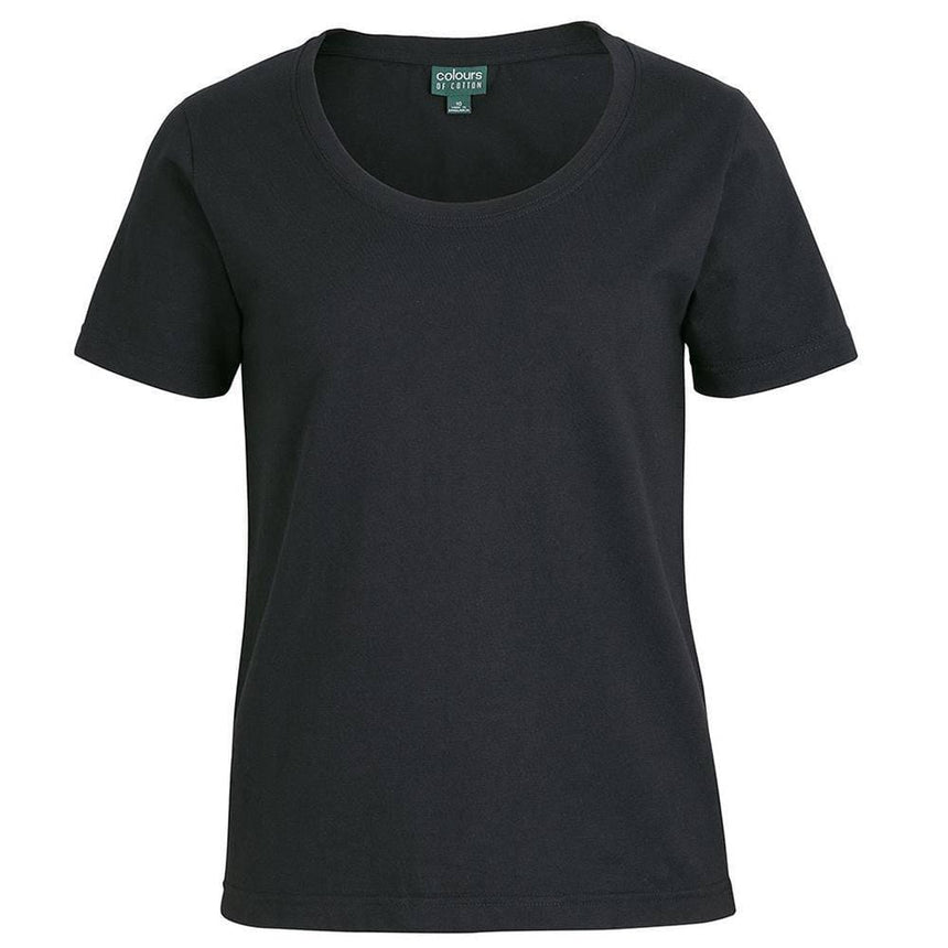 C of C Ladies Comfort Crew Neck Tee T Shirts JB's Wear Black 8