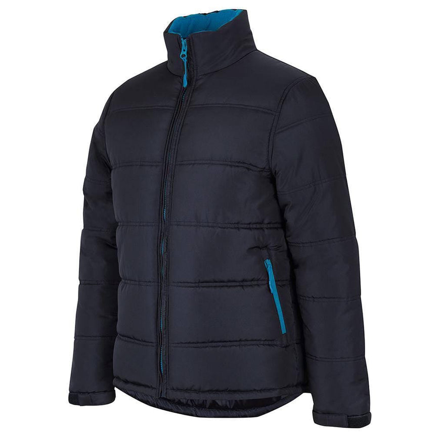 Puffer Contrast Jacket Jackets JB's Wear Black/Blue 2XS