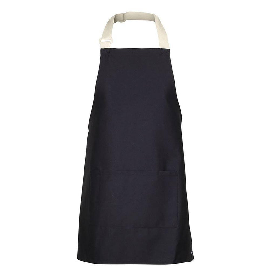 Apron With Colour Straps Aprons JB's Wear Black/Cream 65x71