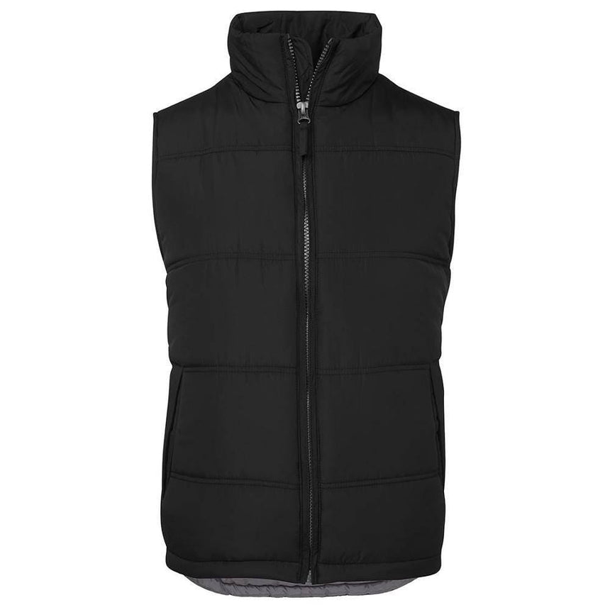 Adventure Puffer Vest Vests JB's Wear Black/Grey S
