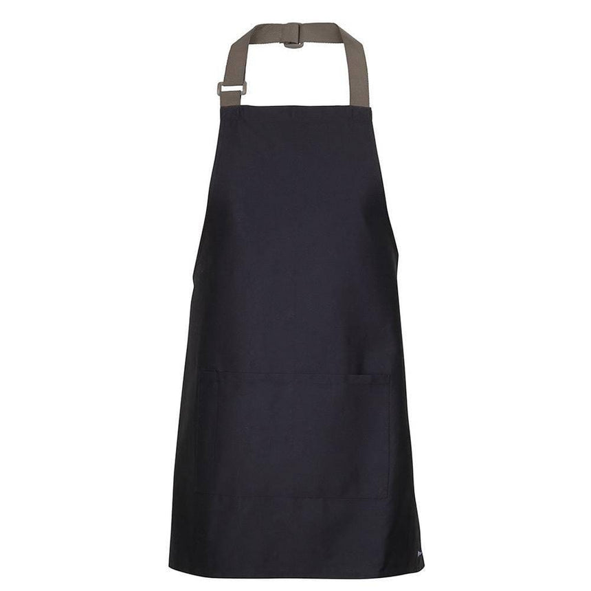 Apron With Colour Straps Aprons JB's Wear Black/Latte 65x71