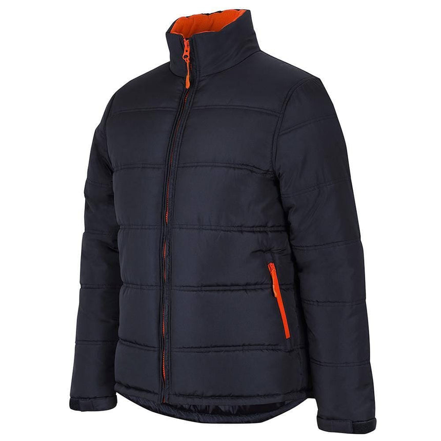 Puffer Contrast Jacket Jackets JB's Wear Black/Orange 2XS