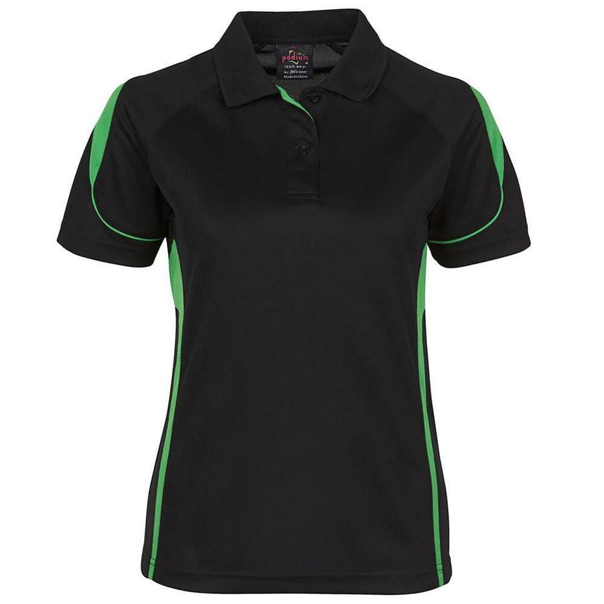 Ladies Bell Polo Polos JB's Wear Black/Green 8