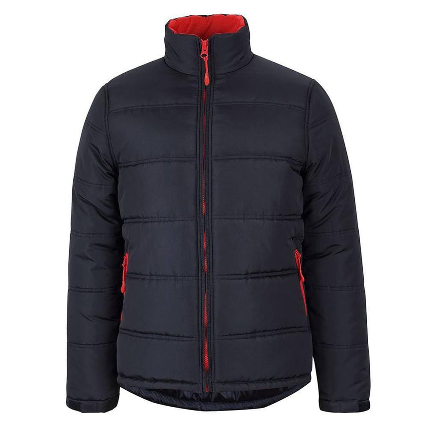 Puffer Contrast Jacket Jackets JB's Wear Black/Red 2XS