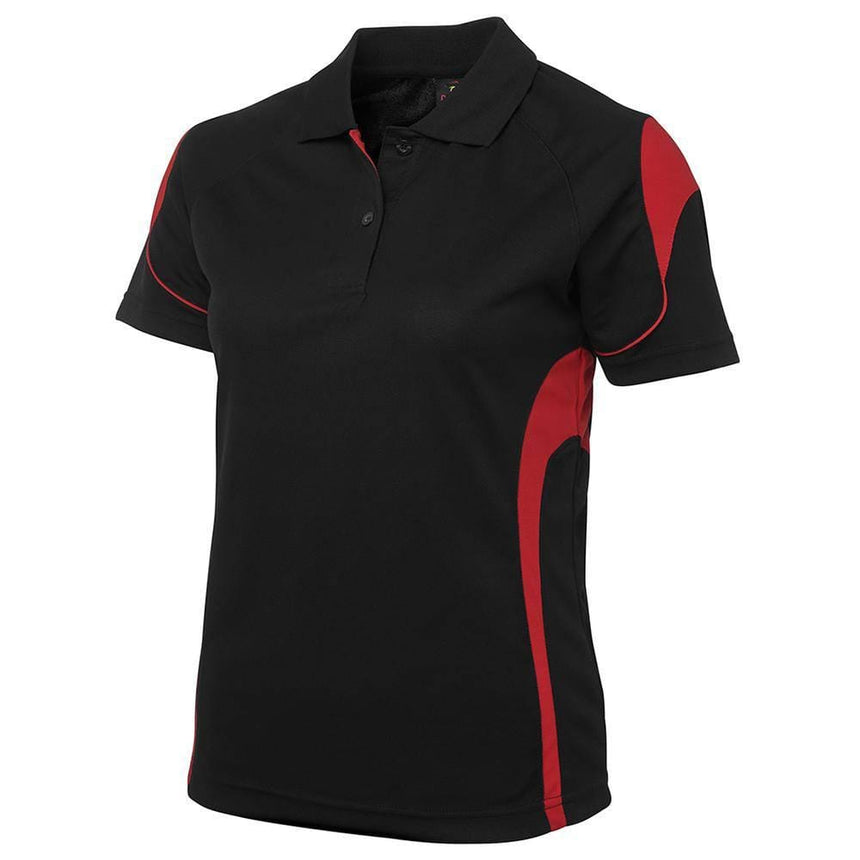 Ladies Bell Polo Polos JB's Wear Black/Red 8