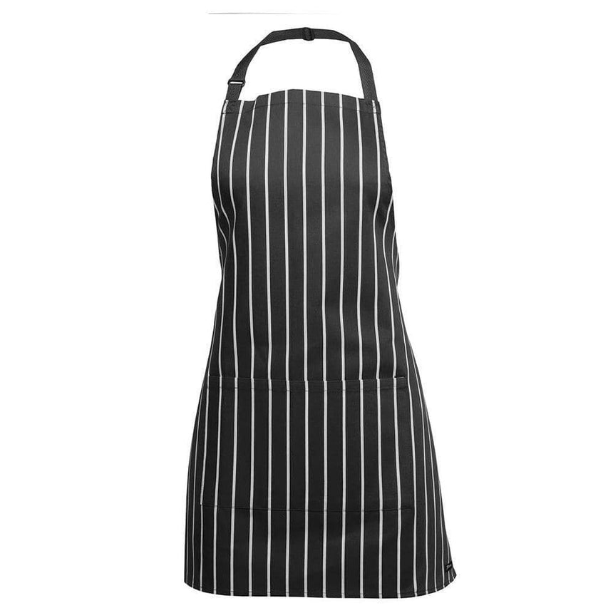 Apron With Pocket Aprons JB's Wear Black/White 65x71