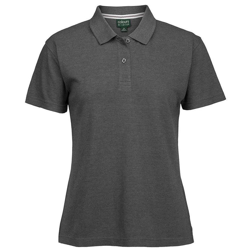 C of C Ladies Pique Polo Polos JB's Wear Charcoal 8