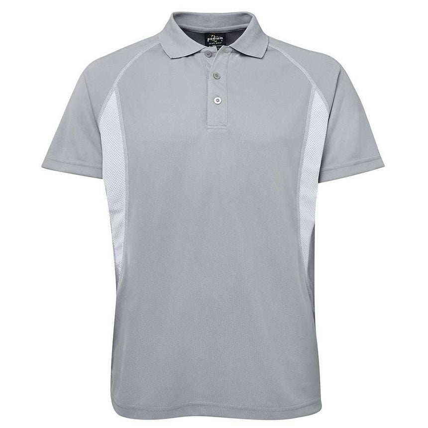 Insert Polyester Polo Polos JB's Wear Grey/White S
