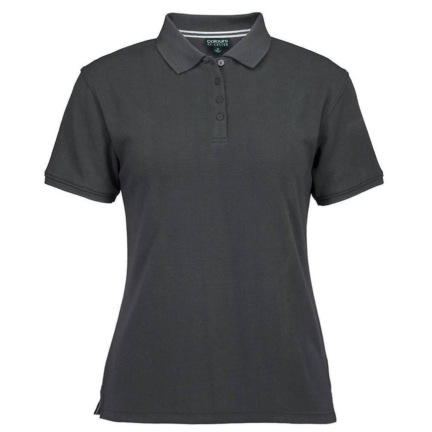 C of C Ladies Ottoman Polo Polos JB's Wear Gunmetal 8