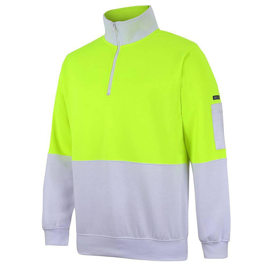 Hi Vis 1/2 Zip Fleecy Sweat Sweaters JB's Wear