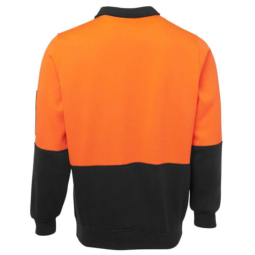 Hi Vis 1/2 Zip Fleecy Sweat Sweaters JB's Wear