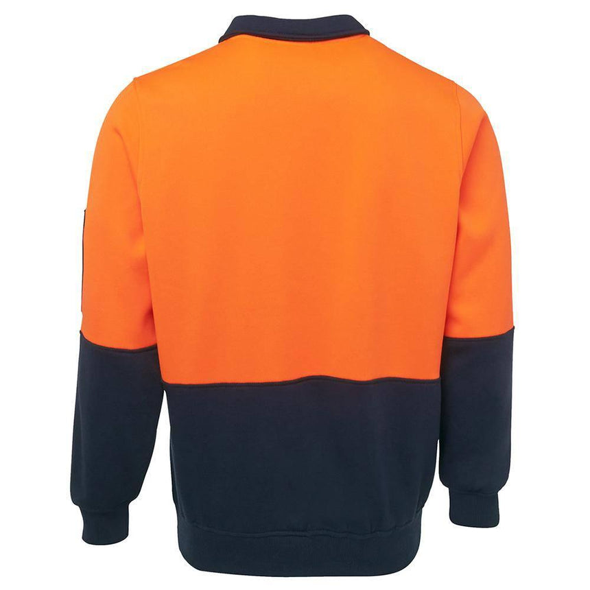 Hi Vis 1/2 Zip Fleecy Sweat Sweaters JB's Wear