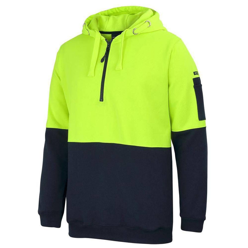 Hi Vis 1/2 Zip Hoodie Hoodies JB's Wear