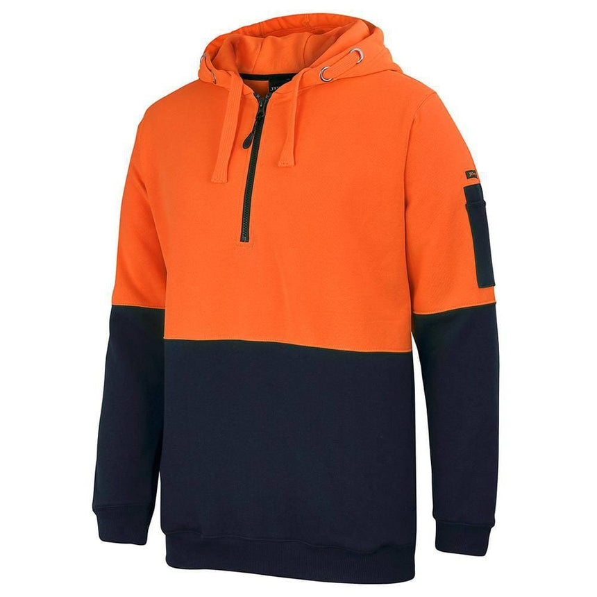 Hi Vis 1/2 Zip Hoodie Hoodies JB's Wear
