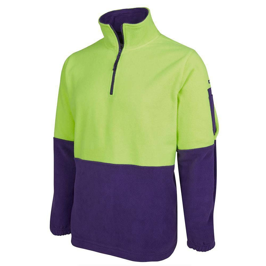 Hi Vis 1/2 Zip Polar Fleece Sweaters JB's Wear