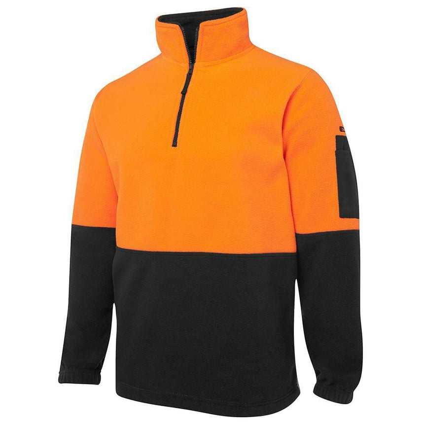 Hi Vis 1/2 Zip Polar Fleece Sweaters JB's Wear