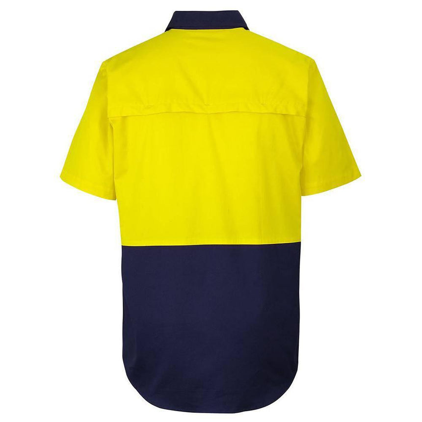 Hi Vis Close Front Short Sleeve Work Shirt Shirts JB's Wear