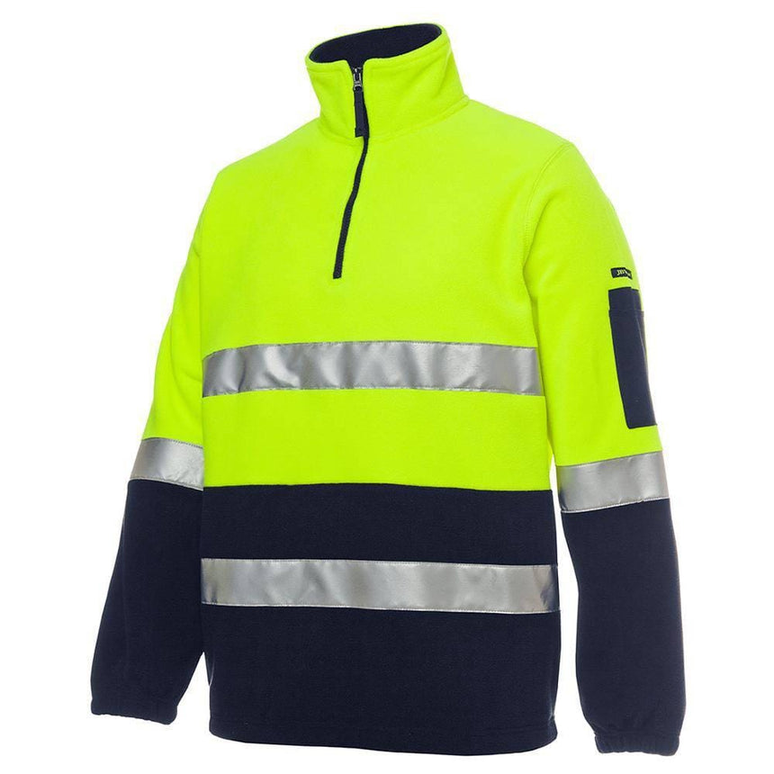 Hi Vis (D+N) 1/2 Zip Polar Fleece Sweaters JB's Wear