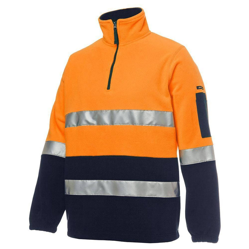 Hi Vis (D+N) 1/2 Zip Polar Fleece Sweaters JB's Wear