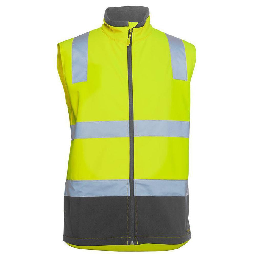 Hi Vis |D+N| Water Resistant Softshell Vest Vests JB's Wear