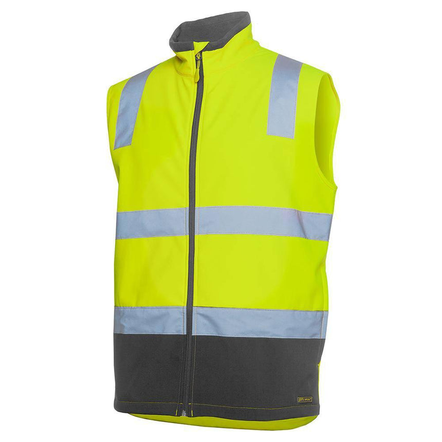 Hi Vis |D+N| Water Resistant Softshell Vest Vests JB's Wear
