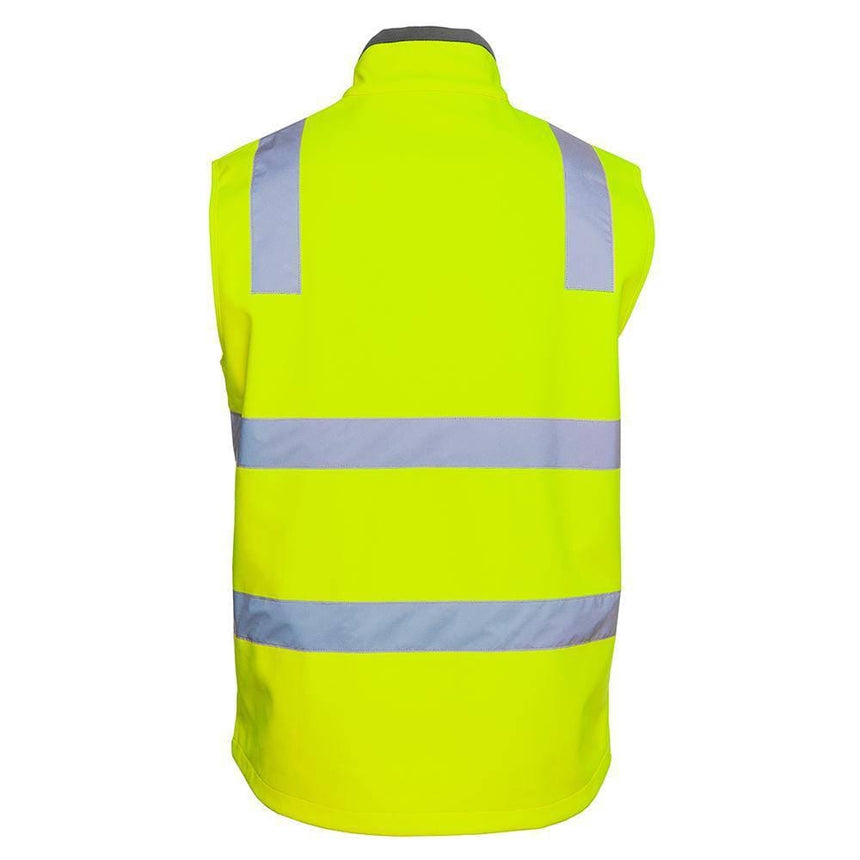 Hi Vis |D+N| Water Resistant Softshell Vest Vests JB's Wear