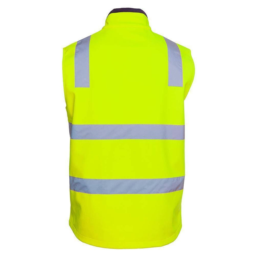 Hi Vis |D+N| Water Resistant Softshell Vest Vests JB's Wear