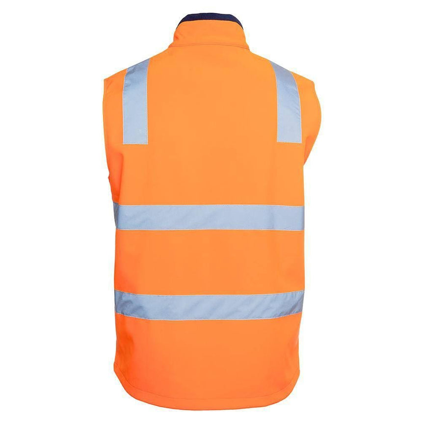 Hi Vis |D+N| Water Resistant Softshell Vest Vests JB's Wear