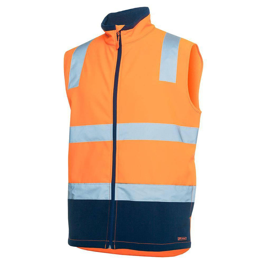 Hi Vis |D+N| Water Resistant Softshell Vest Vests JB's Wear