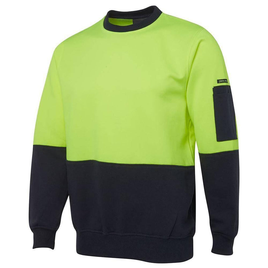 Hi Vis Fleecy Crew Sweaters JB's Wear