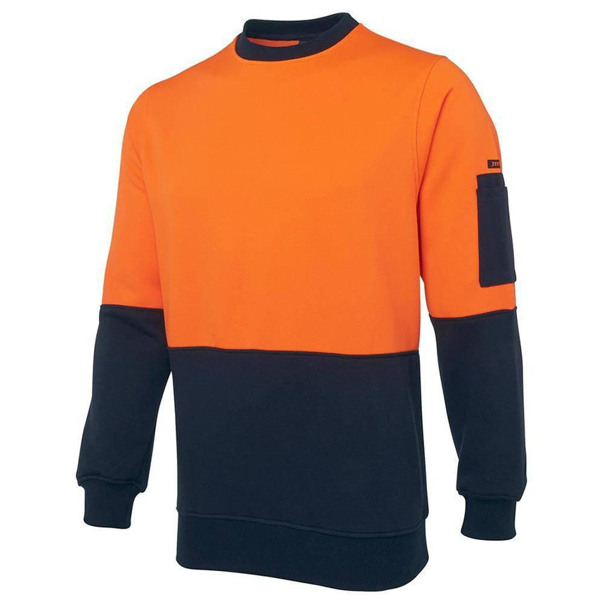Hi Vis Fleecy Crew Sweaters JB's Wear