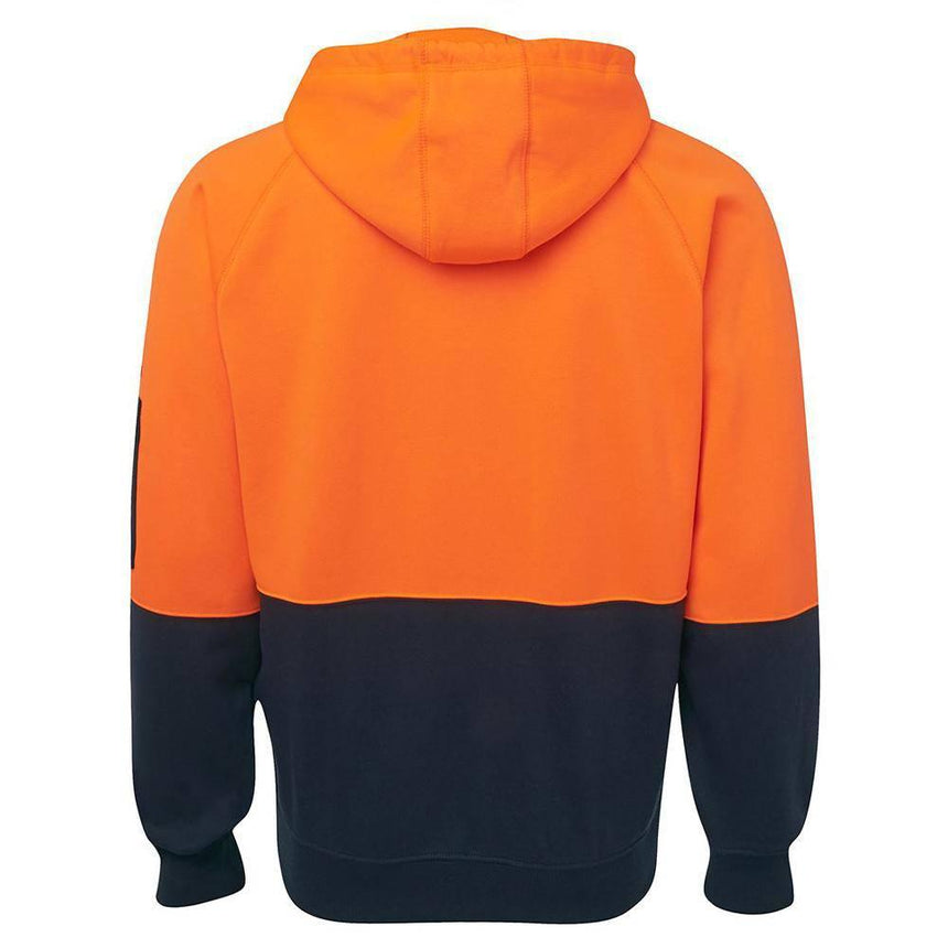 Hi Vis Full Zip Fleecy Hoodie Hoodies JB's Wear