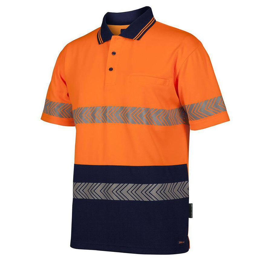 Hi Vis Hi Vis Segmented Tape Polo Polos JB's Wear