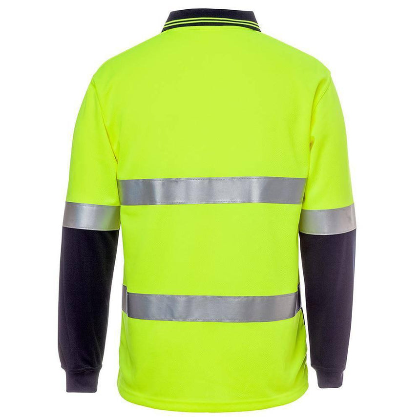 Hi Vis L/S (D+N) Cotton Back Polo Polos JB's Wear