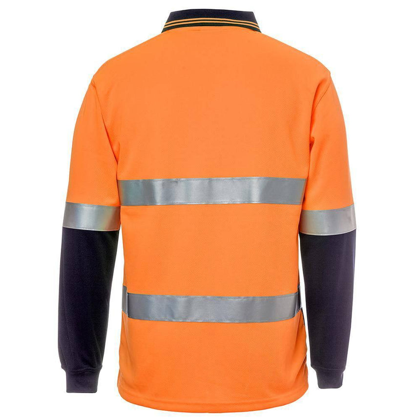 Hi Vis L/S (D+N) Cotton Back Polo Polos JB's Wear