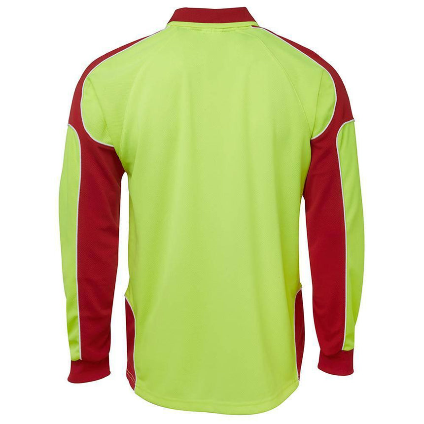 Hi Vis Long Sleeve Arm Panel Polo Polos JB's Wear