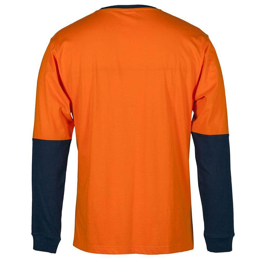 Hi Vis Long Sleeve Crew Neck T Shirt T Shirts JB's Wear